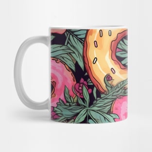 Lovely Donuts & Flowers Mug